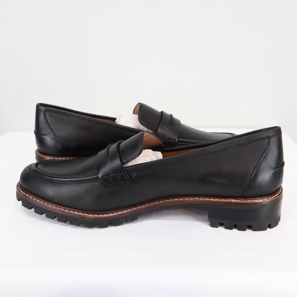 Madewell The Corinne Lugsole Loafer True Black Size 10.5 NWOB - Picture 8 of 11